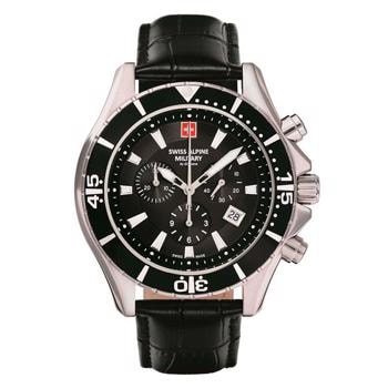Nautilus stål quartz herre ur fra Swiss Alpine Military, 7040.9537SAM